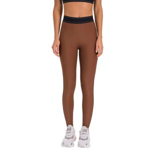 Cloud Sense Contrast Sports Leggings – High Elastic, Slim Fit, Yoga & Fitness Pants for Women