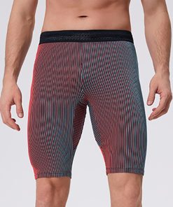 Trendoran Men’s Compression Running Shorts – Quick-Dry Gym Tights with Waist Pocket for Training, Fitness & Bodybuilding