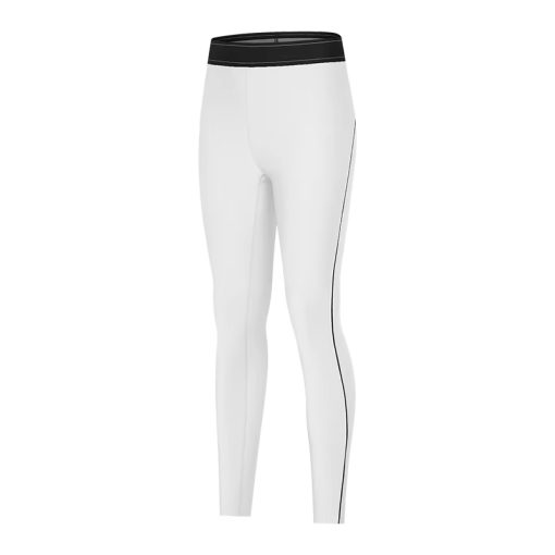 Cloud Sense Contrast Sports Leggings – High Elastic, Slim Fit, Yoga & Fitness Pants for Women