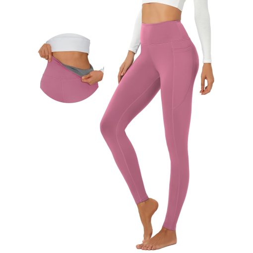 High Waisted Tummy Control Yoga Leggings for Women – Gym & Workout Pants