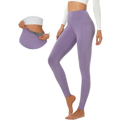 High Waisted Tummy Control Yoga Leggings for Women – Gym & Workout Pants