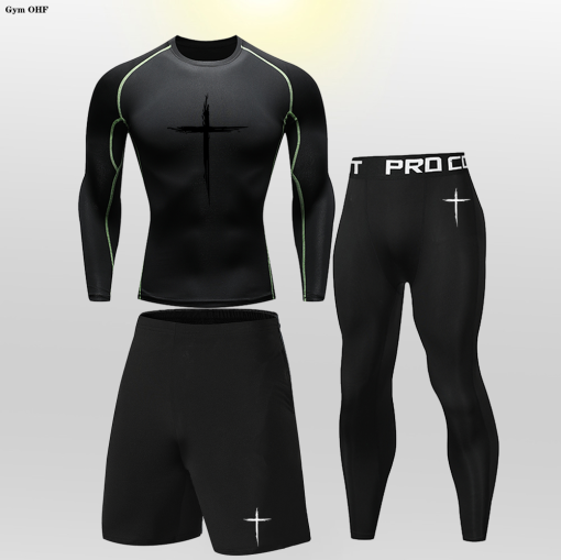 Trendoran Boys’ MMA Training Set – Rashguard T-Shirt & Shorts for BJJ, Muay Thai, Gym & Running